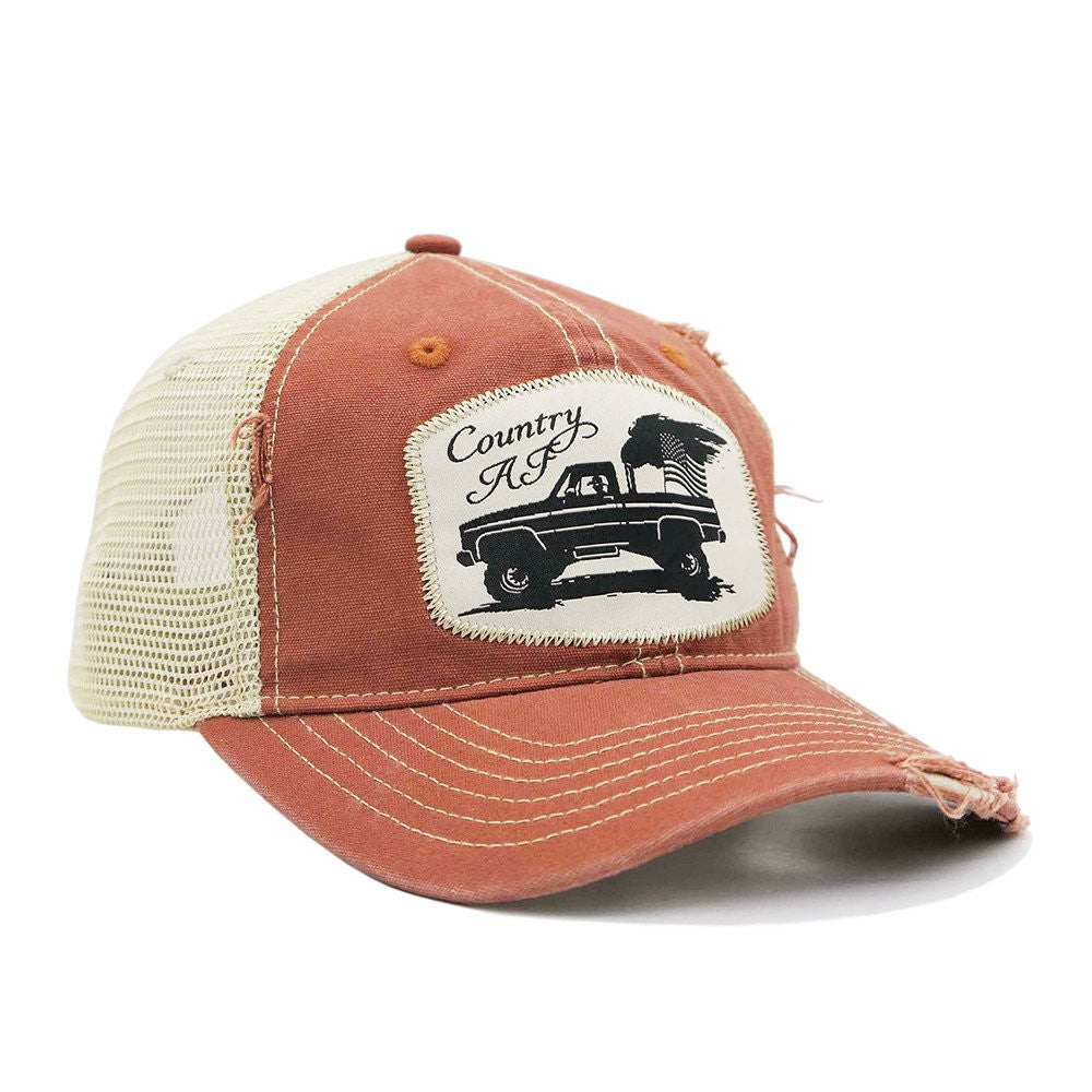 Cappellino da camionista Redwood "Country AF"