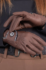 GUANTI TECH UNISEX MARRONE