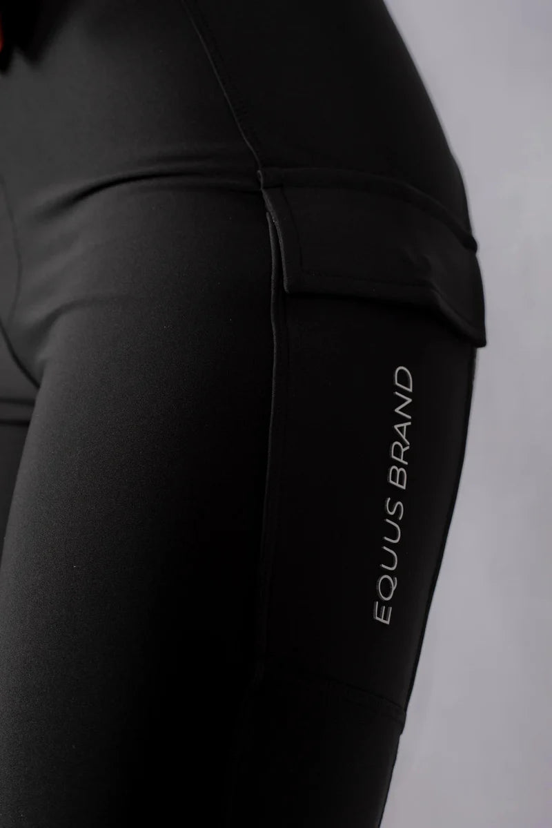 LEGGINGS CARGO NERO EQUUS.BRAND