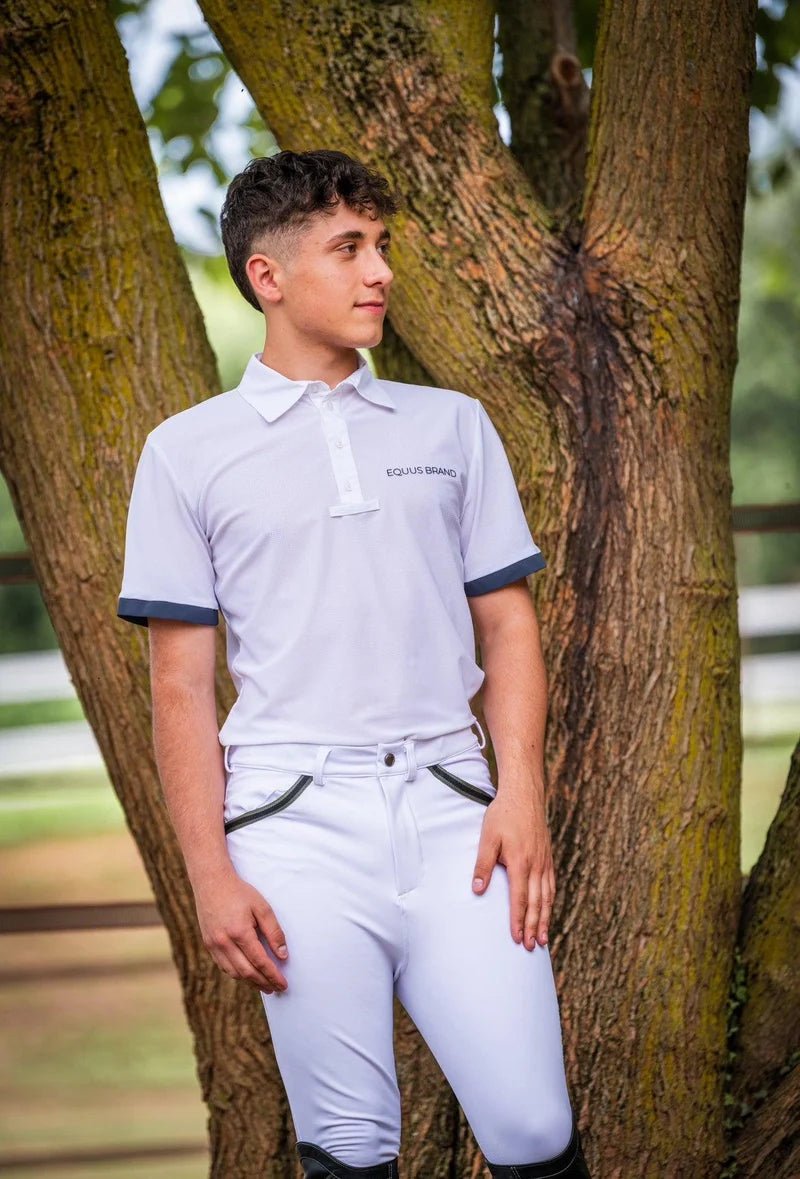 PANTALONE UOMO OXFORD BIANCO EQUUS.BRAND