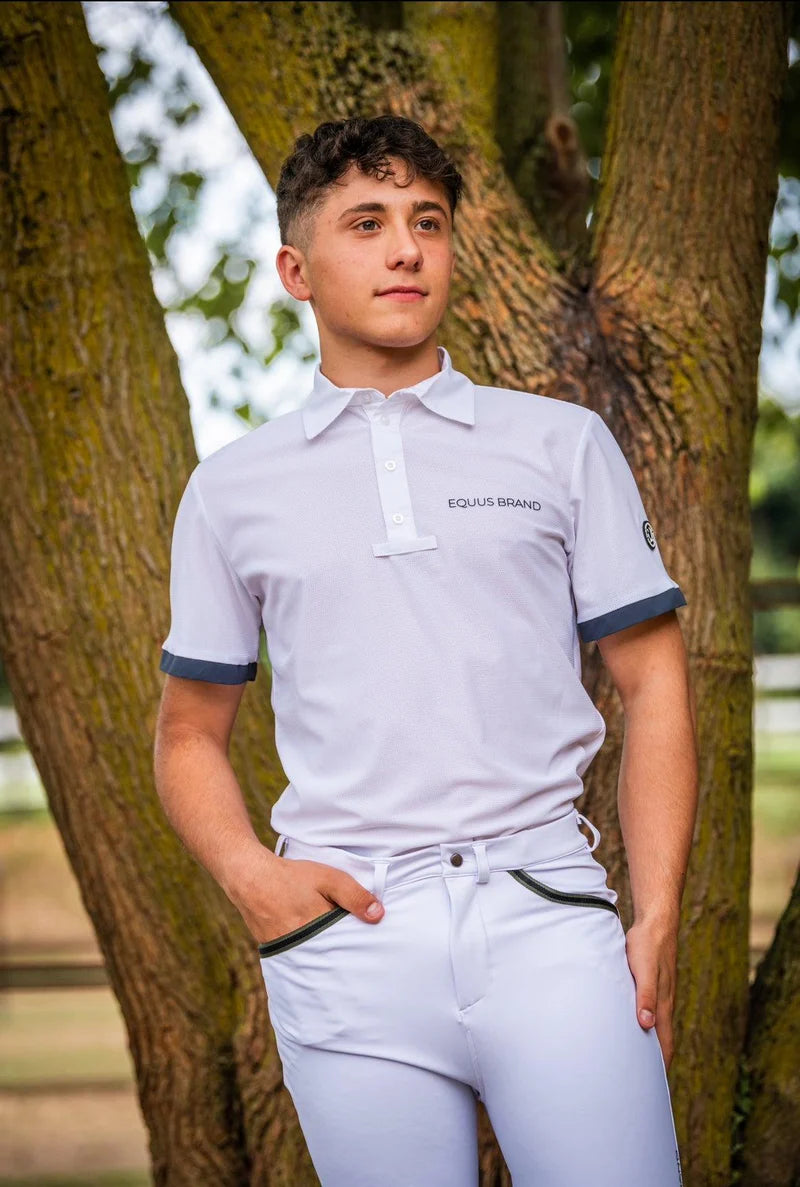 PANTALONE UOMO OXFORD BIANCO EQUUS.BRAND