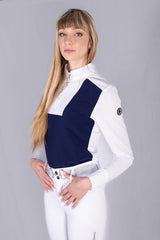 POLO DA CONCORSO CLOE BLU MANICA LUNGA EQUUS.BRAND