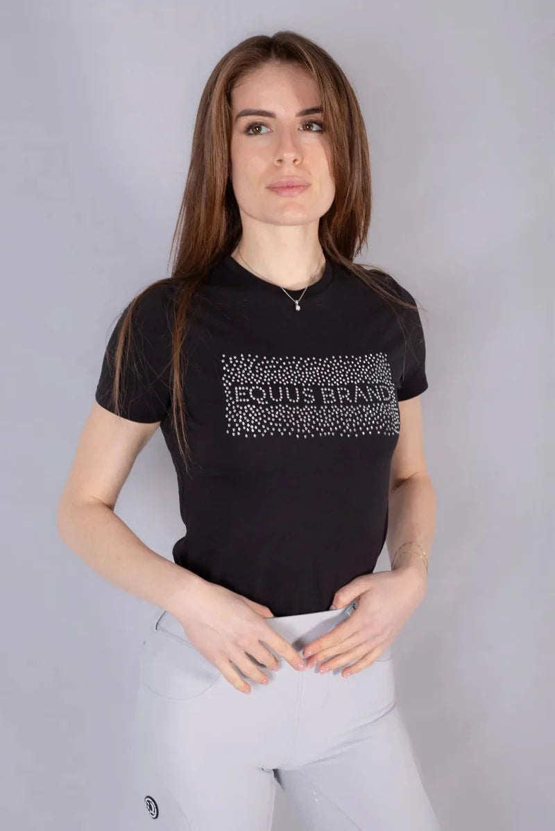 T-SHIRT SWAROVSKI SQUARE EQUUS BRAND