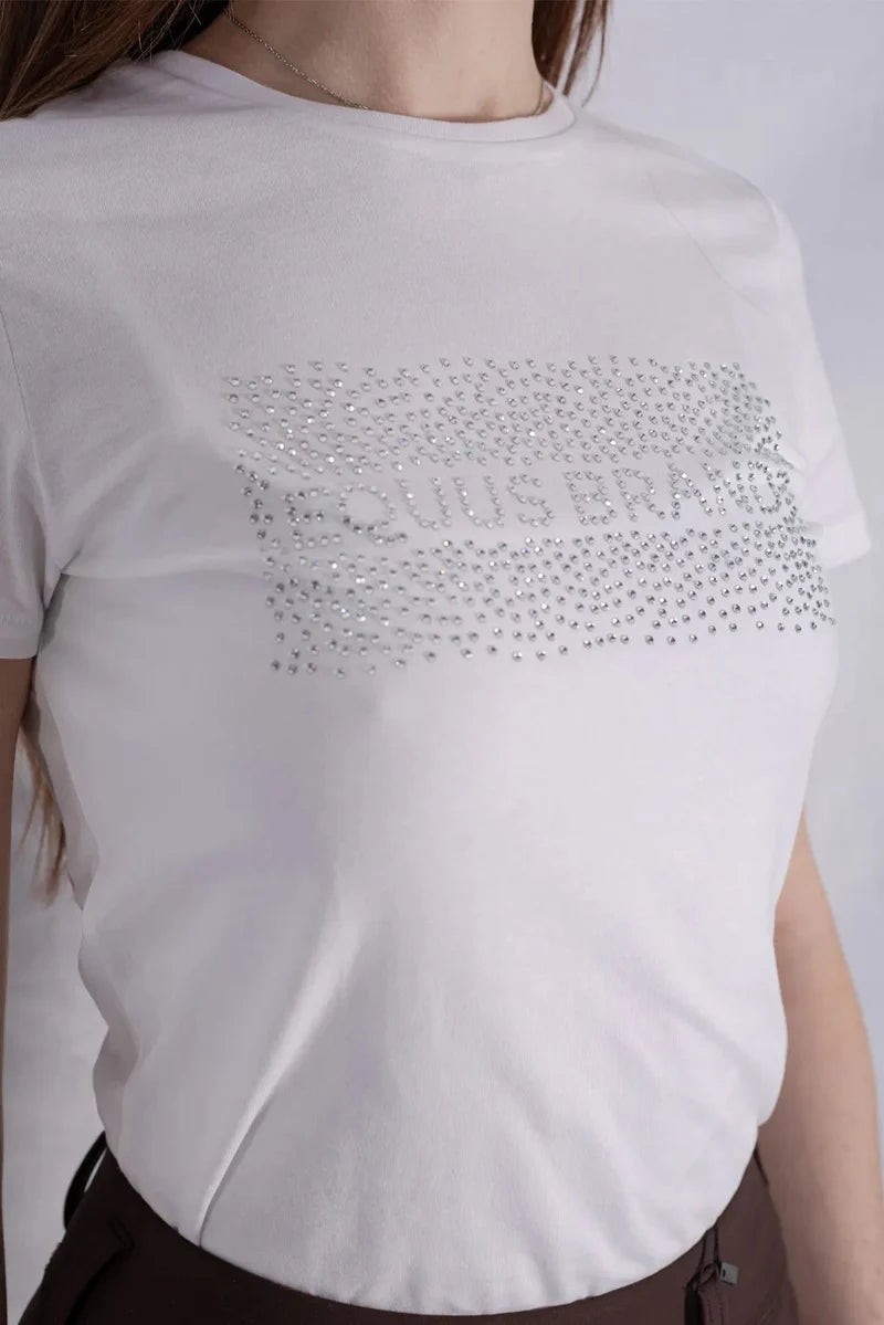T-SHIRT SWAROVSKI SQUARE EQUUS BRAND